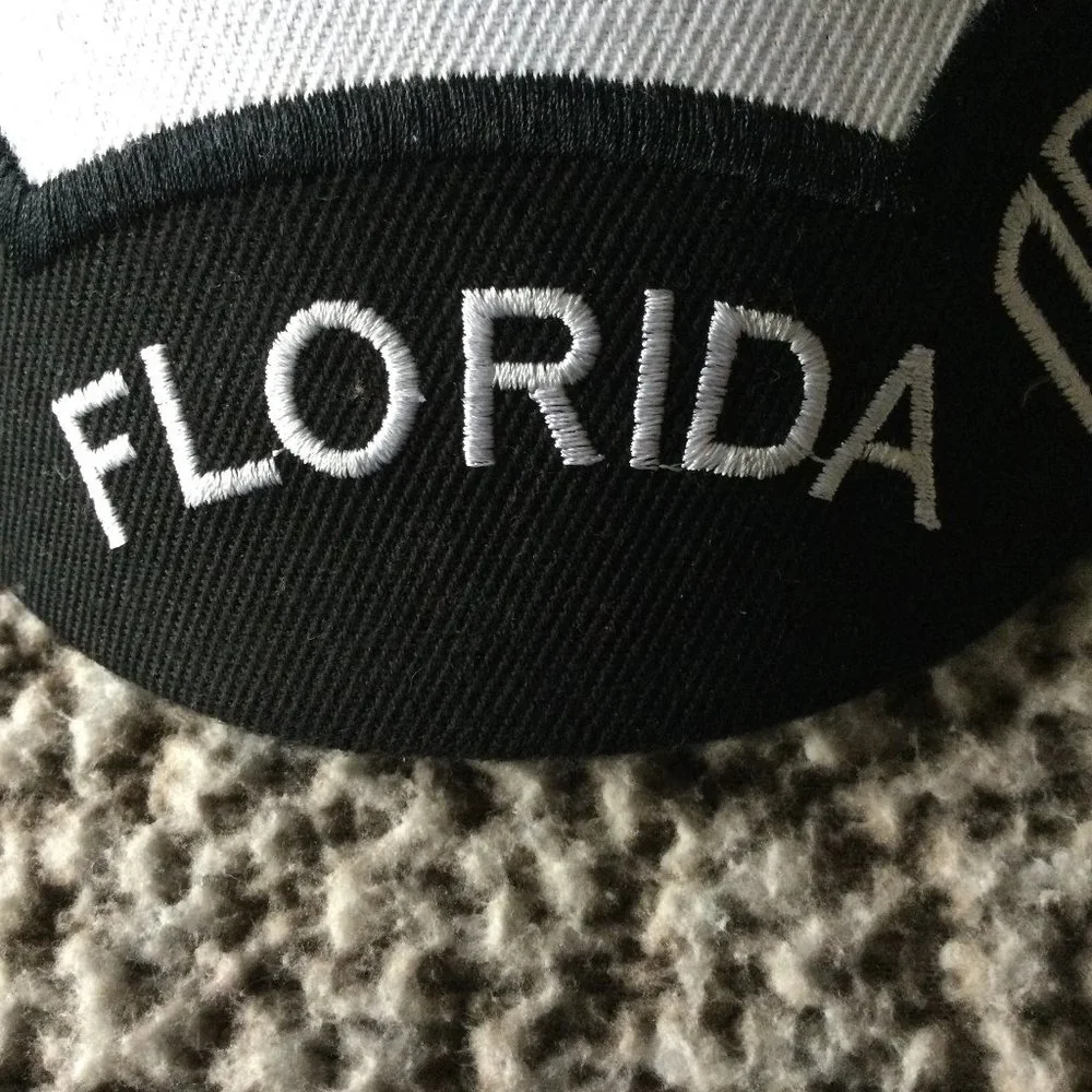 Florida Hat/Cap White/Black - Picture 2 of 5